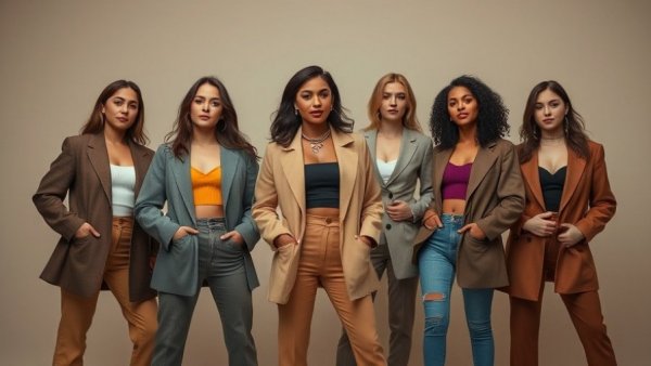 Stylish women posing for It's Iconic Tour with fashion diversity.