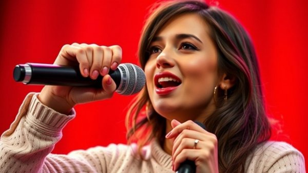 Kehlani Bipolar Disorder Diagnosis: Performer on stage with microphone.