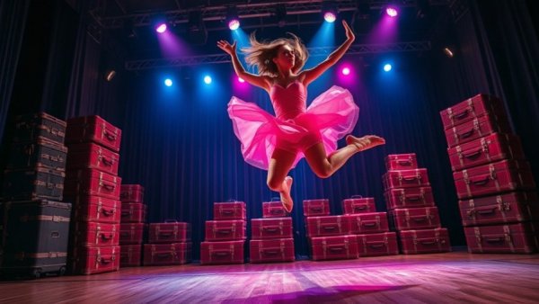 Christiani Pitts Broadway performance with vibrant stage lighting.