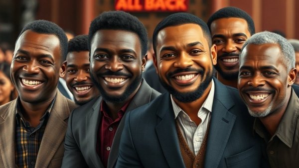 Collage of famous black male siblings in different eras.