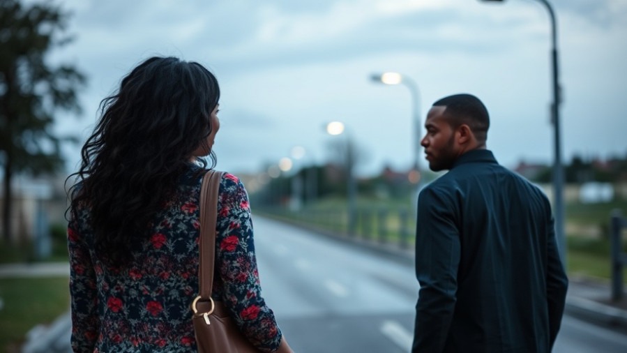 A man moving away from one woman to another, highlighting toxic dating behaviors.