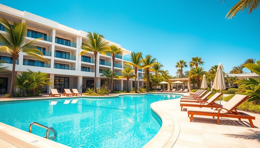 Zemi Miches Punta Cana All-Inclusive Resort pool area with loungers and palms.