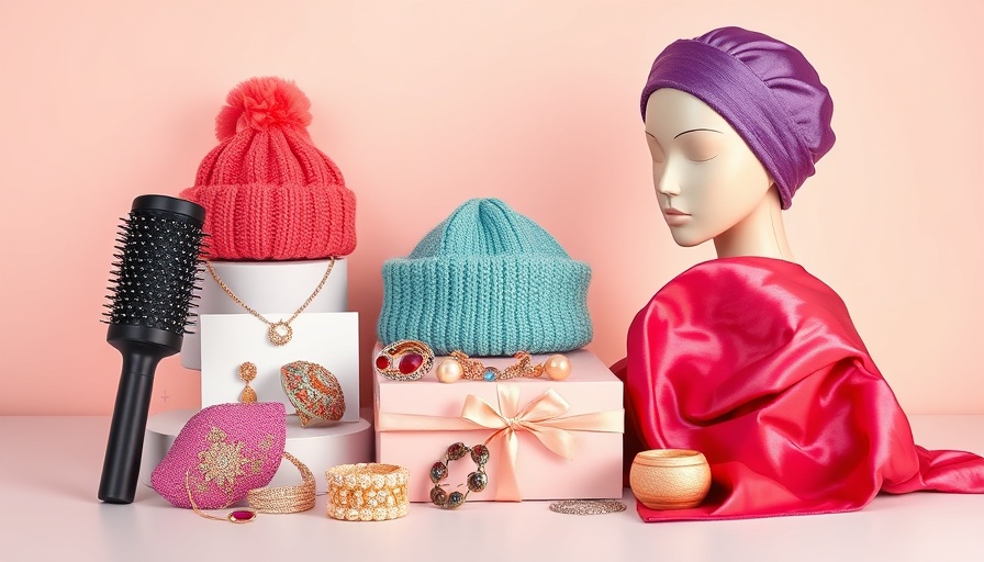 Unique gift ideas for women with natural hair, featuring stylish accessories and tools.