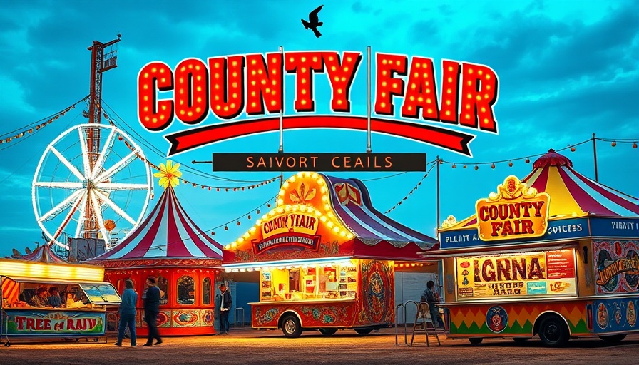 Colorful poster for the 78th Annual Moore County Agricultural Fair.
