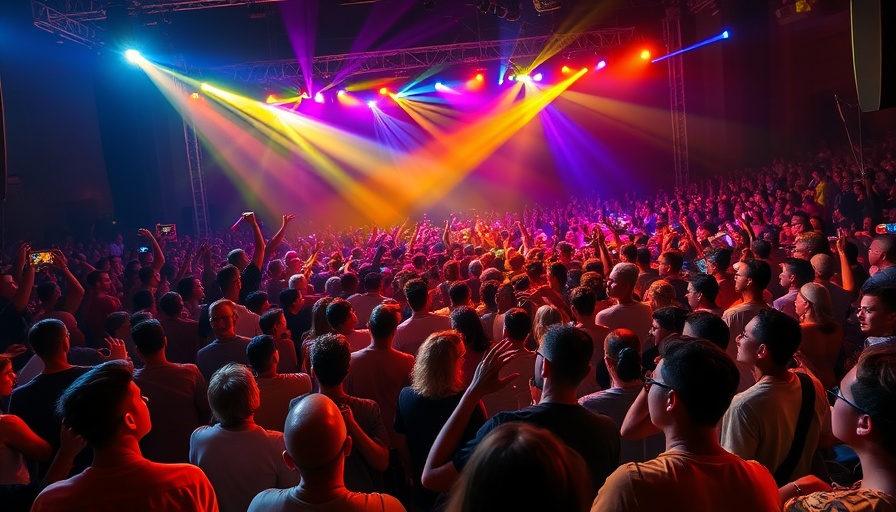 Weekend Events in the Sandhills concert with vibrant lighting