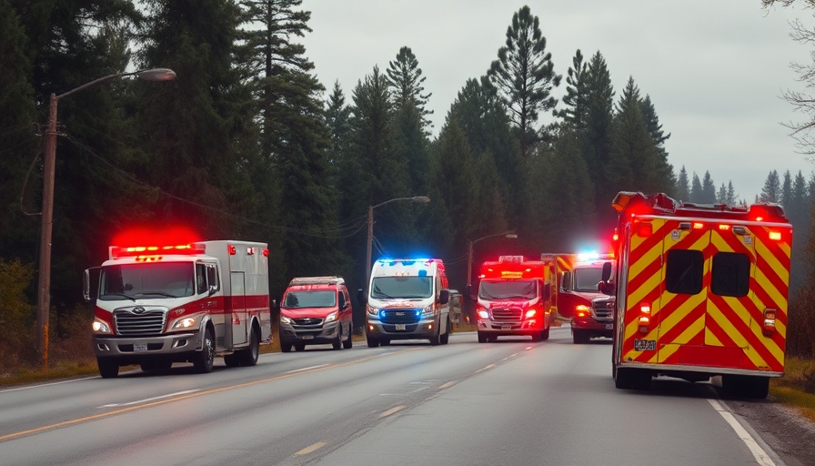 Fire destroys abandoned home Eastwood: Scene with emergency vehicles.