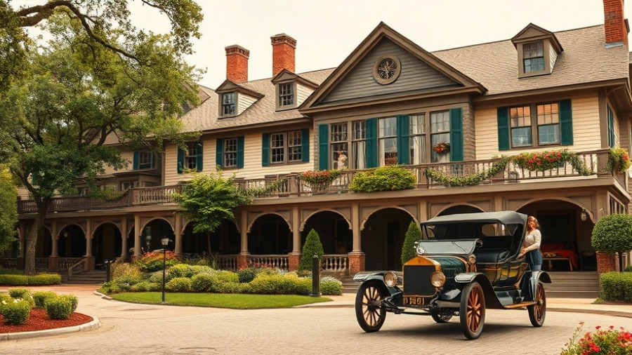 Walking Tour of Historic Pinehurst Village with vintage photos.
