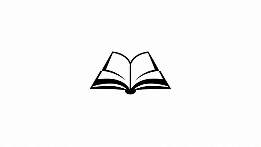 Minimalistic black and white visitor guide logo