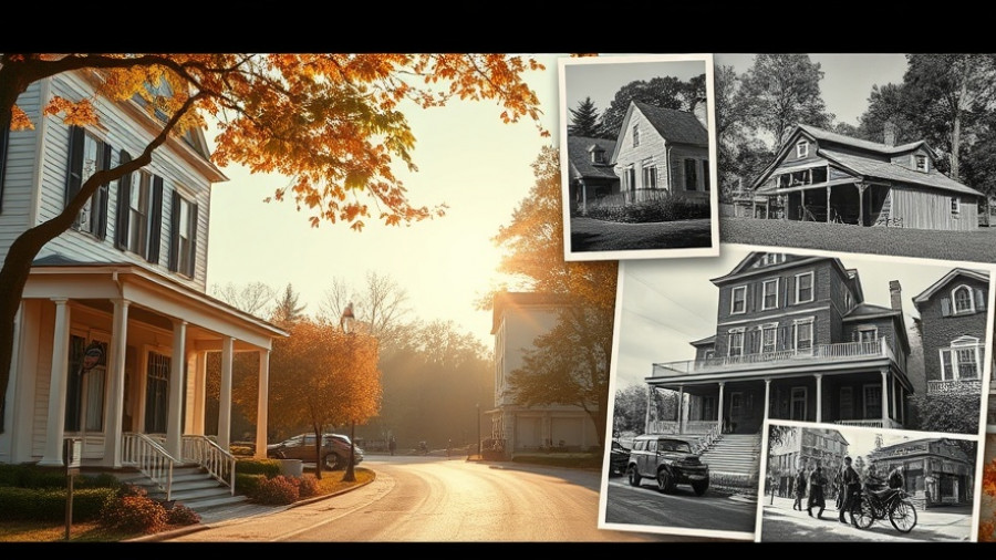 Walking Tour of Historic Pinehurst Village with vintage photos.