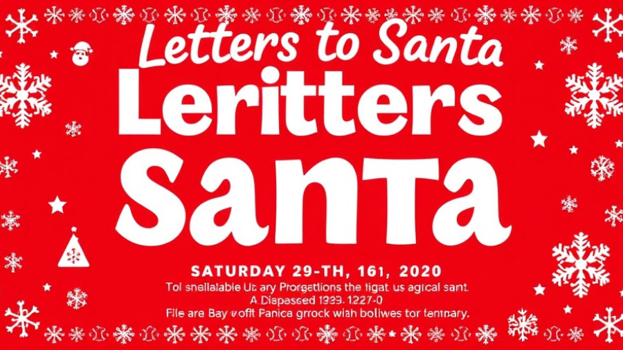 Festive poster for Letters to Santa event Aberdeen.