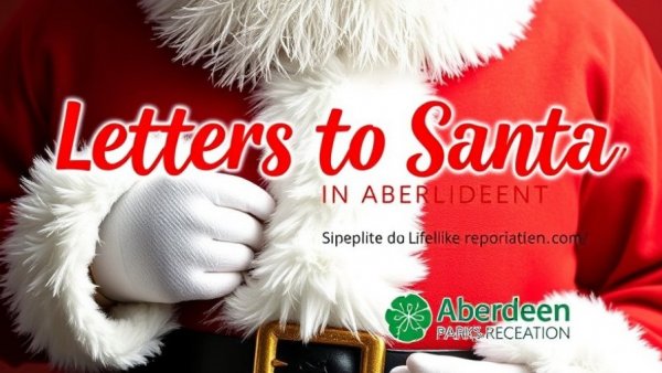 Festive Letters to Santa event poster in Aberdeen.