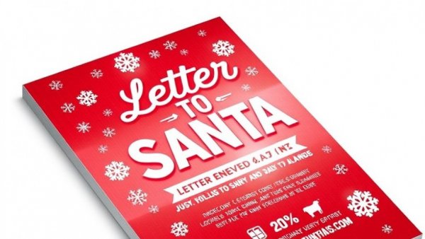Festive flyer for 'Letters to Santa Aberdeen' event.
