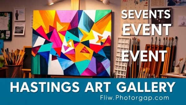 Hastings Art Gallery flyer highlights 'Weight as Real' exhibition.