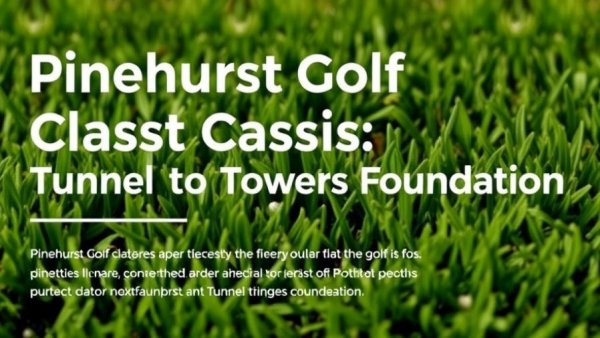 Pinehurst Golf Classic for Tunnel to Towers Foundation text on grass.