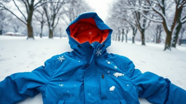 Moore County Holiday Help Day 2025 blue jacket in snowy park