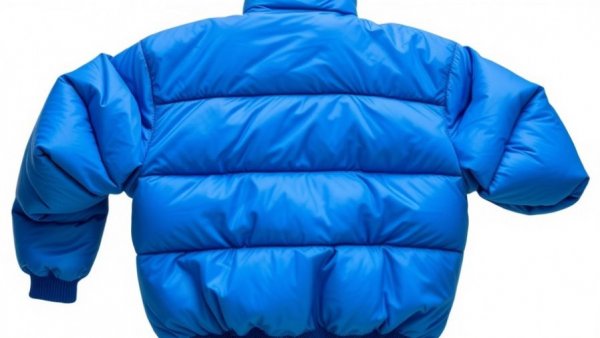 Blue padded jacket for Moore County Holiday Help Day 2025.