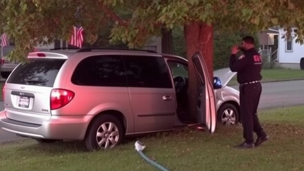 Driver injured after minivan strikes tree in Aberdeen
