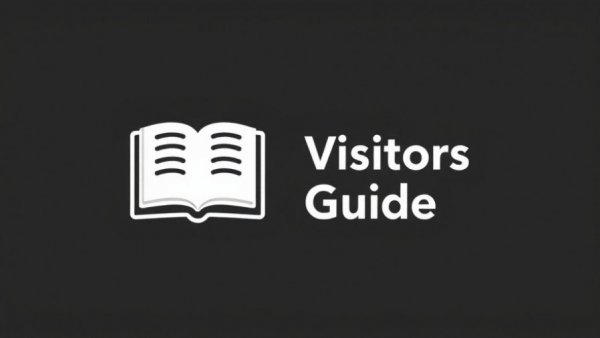 Icon of open book with text 'Visitors Guide'.