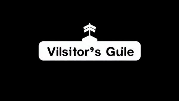 Minimalist visitor's guide icon for Small Business Saturday.