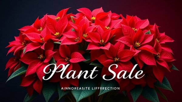 SCC Landscape Gardening Holiday Plant Sale festive invitation.