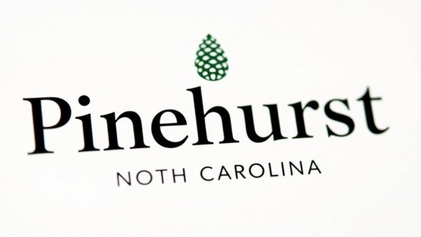 Pinehurst logo featuring name and pine cone emblem.
