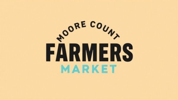 Moore County Farmers Market logo in bold colors