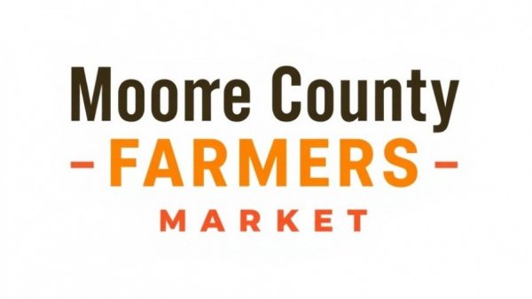 Moore County Farmers Market logo with bold text design.