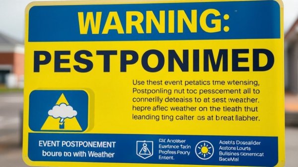Pickleball Charity Tournament postponed due to weather.