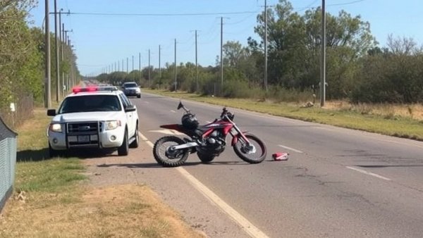 Dirt bike crashes during police pursuit in Robbins