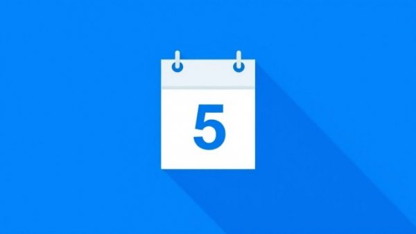 Minimalistic blue calendar graphic representing closed county offices.