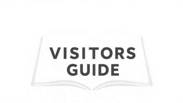 Visitors Guide icon with open book on transparent background