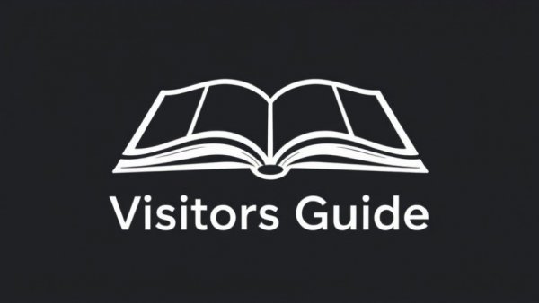 Minimalist Visitors Guide icon, flat white design.
