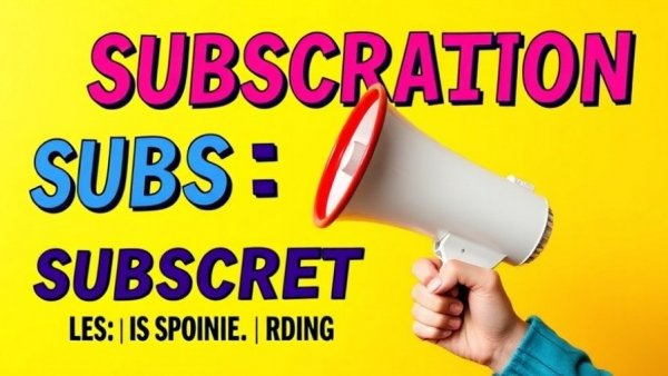 Newsletter subscription banner with megaphone and text.