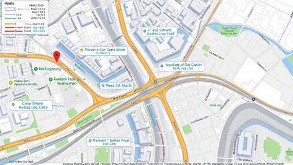 Map showing aid for roads in Seven Lakes with detailed plans.