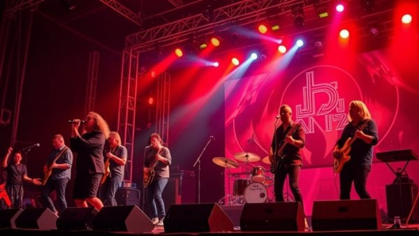 Live band performance during Weekend in the Sandhills with dynamic lighting.