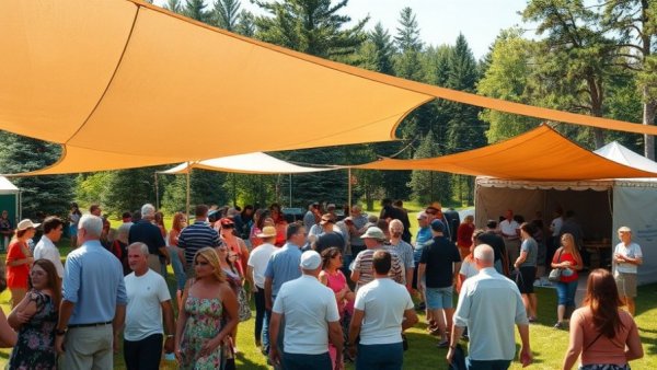 Weekend in the Sandhills outdoor event with people under tents