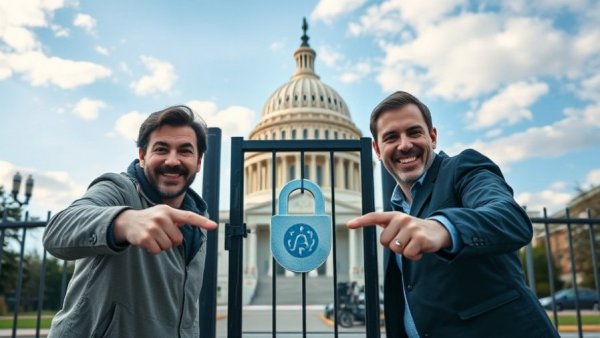 AI models approval White House concept with locked gate at U.S. Capitol.