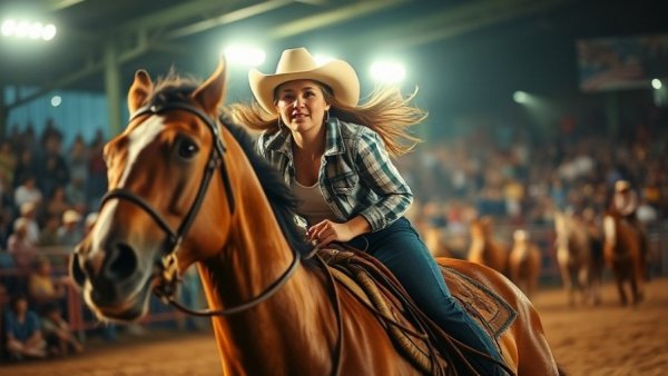 Weekend in the Sandhills rodeo event with cowgirl.