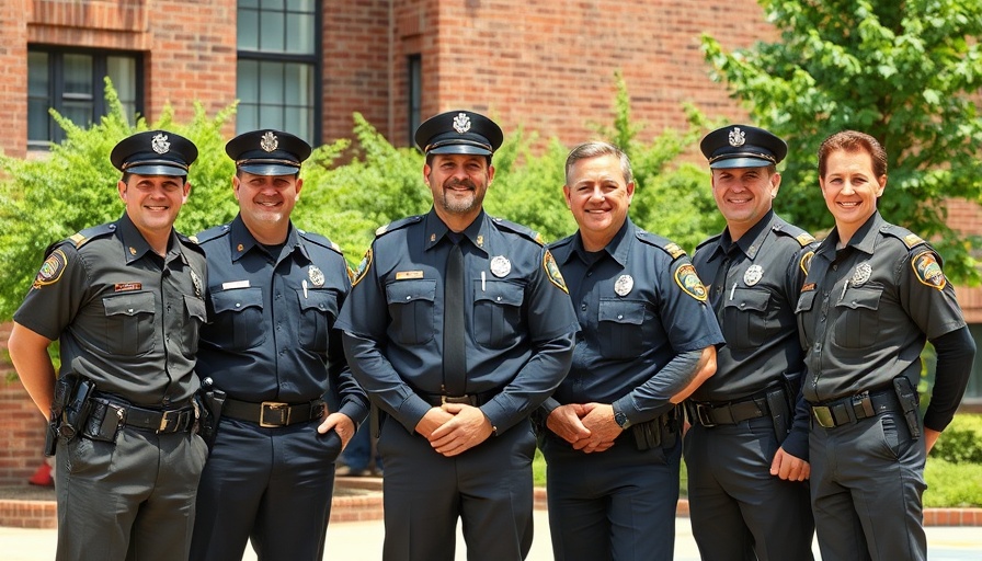 Group of uniformed officers participating in Crisis Intervention Team training.