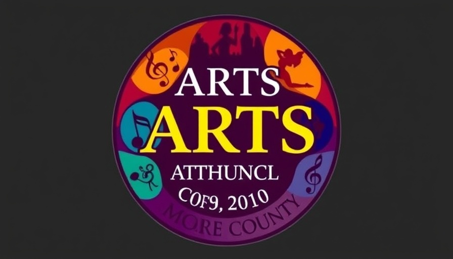 Arts Council of Moore County 50 years logo, Entanglements Art Show.