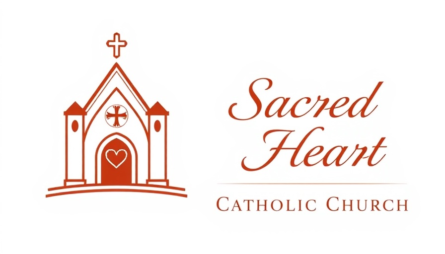 Sacred Heart Catholic Church emblem for White Elephant Tag Sale and Raffle.