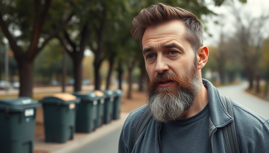 Casual man speaking outdoors, achieving YouTube success.
