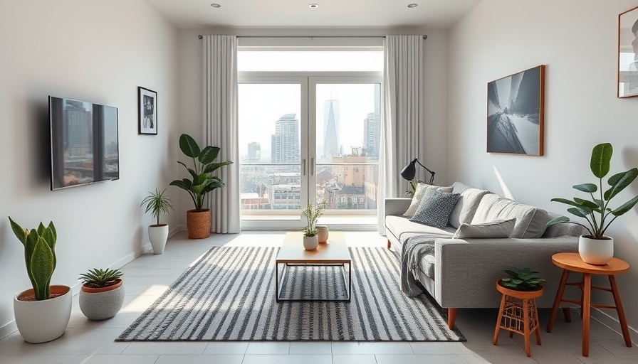 Minimalist living room with affordable DIY home décor ideas.