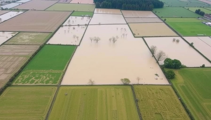 Aerial footage shows Waikato farmland under water
