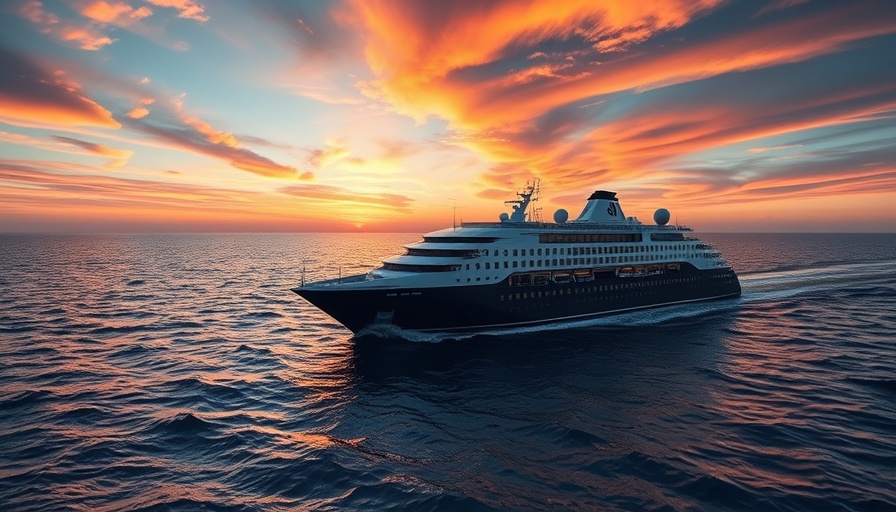 Carnival Sunshine cruise navigating open sea at sunset.