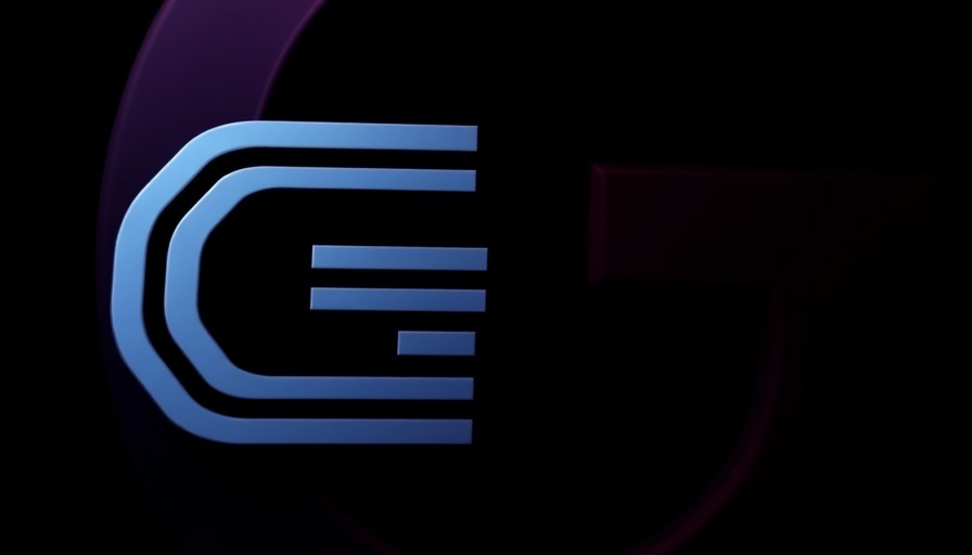 Colorful logo design with large G letter, vibrant lines.