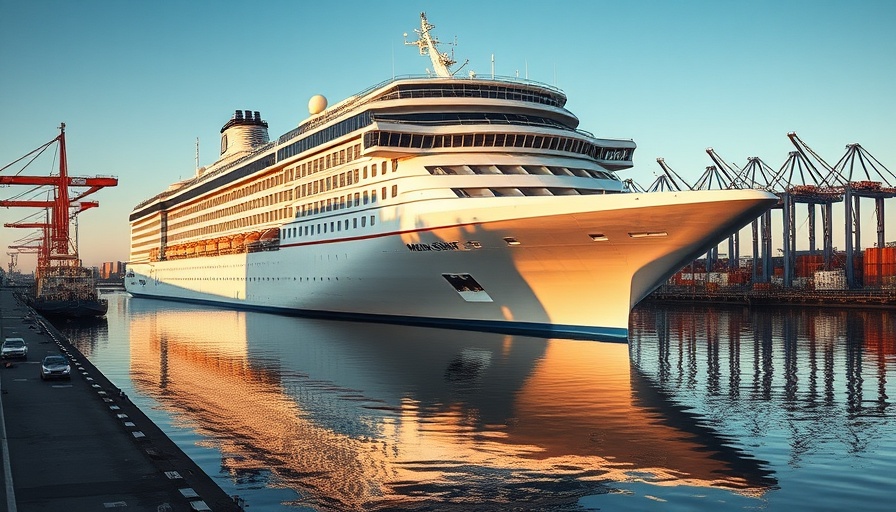 Mein Schiff 7 docked at Le Havre during its maiden call.
