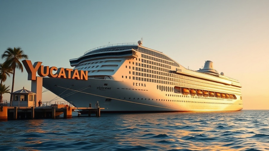 Progreso Cruise Ship Arrivals: Majestic ship docked at Yucatan port.