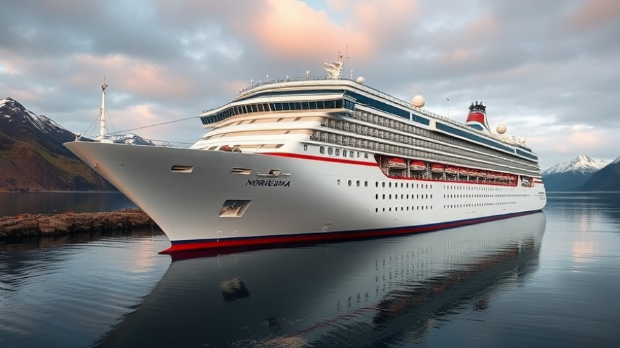 Cruise ship docked in Iceland, scenic view; new taxes impact.