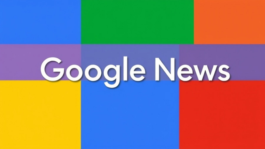 Colorful Google News icon with layered rectangles.